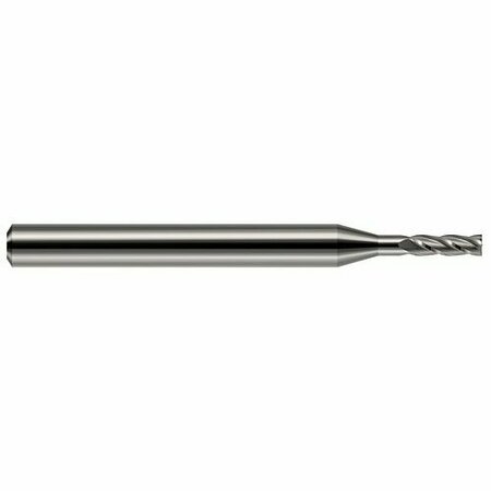 HARVEY TOOL 0.0700 in. Cutter dia x 0.2100 in. Length of Cut x 3/8 Reach Carbide Square End Mill, 4 Flutes 956770